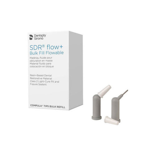 Dentsply Sirona 61C108P SDR Flow+ Bulk Fill Flowable Composite Compula Tips A3 15/Pk Dentsply Sirona 61C108P SDR Flow+ Bulk Fill Flowable Composite Compula Tips A3 15/Pk